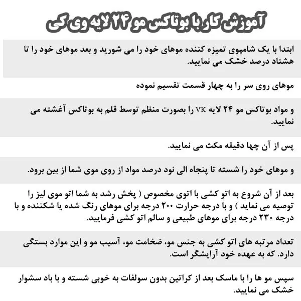 بوتاکس مو وی کی مدل 24 لایه حجم 1300 میلی لیتر - تصویر 2