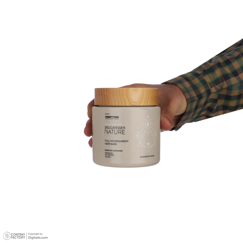 ماسک مو تقویت کننده تمپتینگ پروفشنال مدل NATURE مناسب برای انواع مو حجم 500 میلی لیتر - تصویر 2
