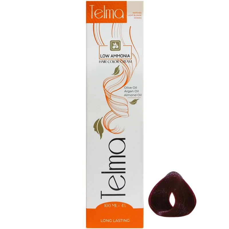 رنگ مو تلما مدل Low Ammonia شماره 5.2 حجم 100 میلی لیتر رنگ بلانش - تصویر 2