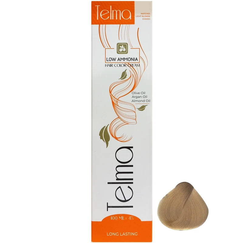 رنگ مو تلما مدل Low Ammonia شماره 8.315 حجم 100 میلی لیتر رنگ بژ کرم روشن - تصویر 2
