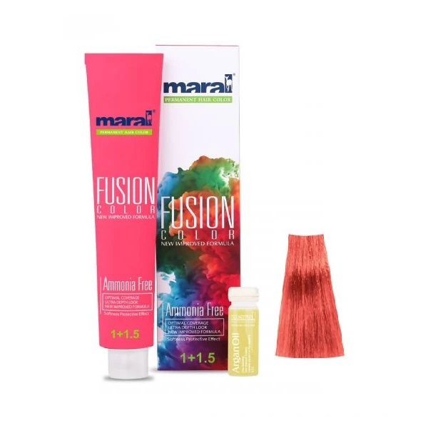 رنگ مو مارال مدل Fusion شماره 7.706 حجم 100 میلی لیتر رنگ بلوند پرتقالی - تصویر 2