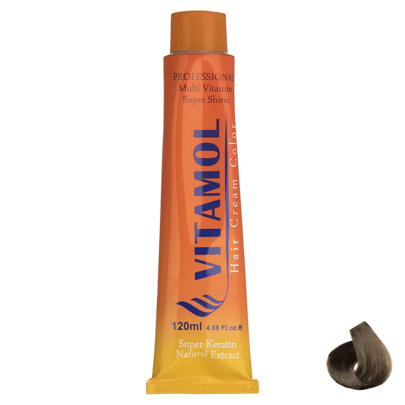 رنگ مو گیاهی ویتامول سری Tabacco مدل Medium Blonde شماره 7.65