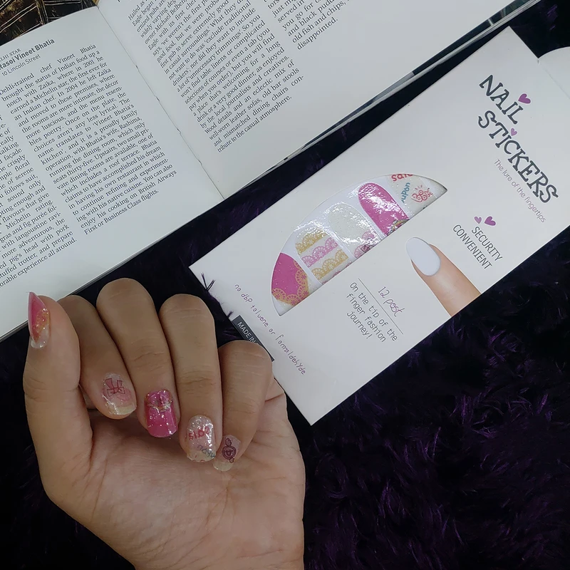 استیکر طراحی ناخن مدل ژله ای کد FN21 - تصویر 4
