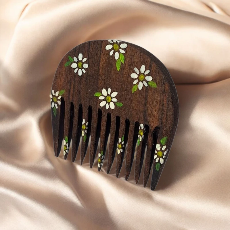 شانه مو مدل چوبی گلسا - تصویر 5