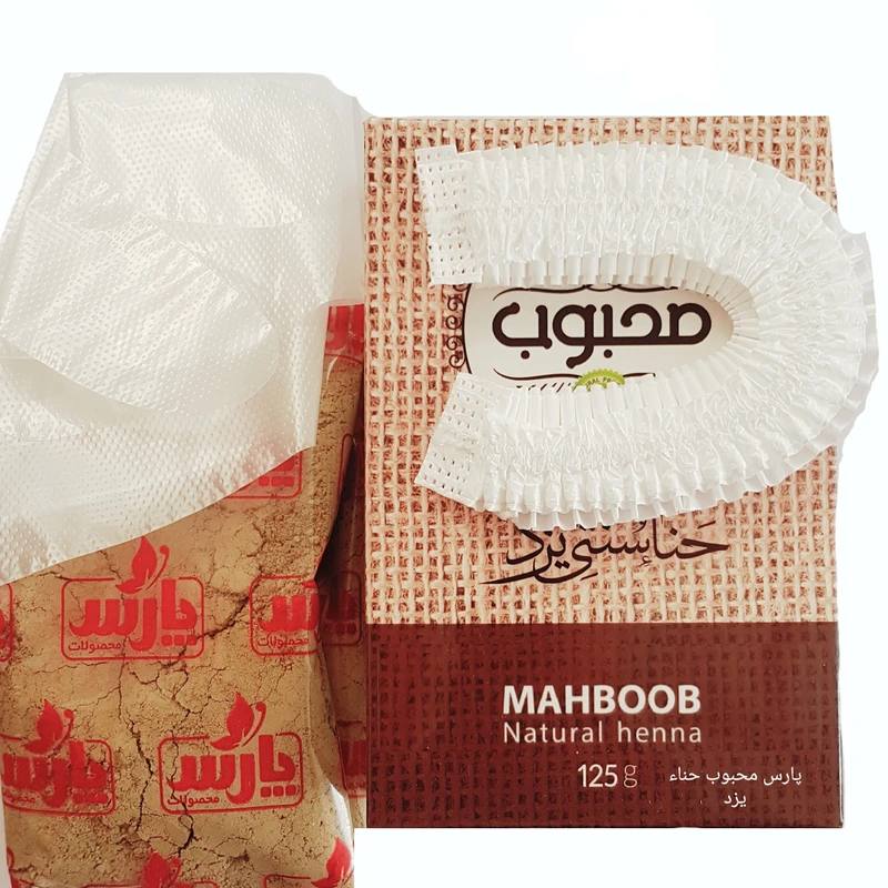 حنا سنتی پارس محبوب حناء یزد شماره 6 وزن ۱۲۵ گرم رنگ دارچینی - تصویر 3