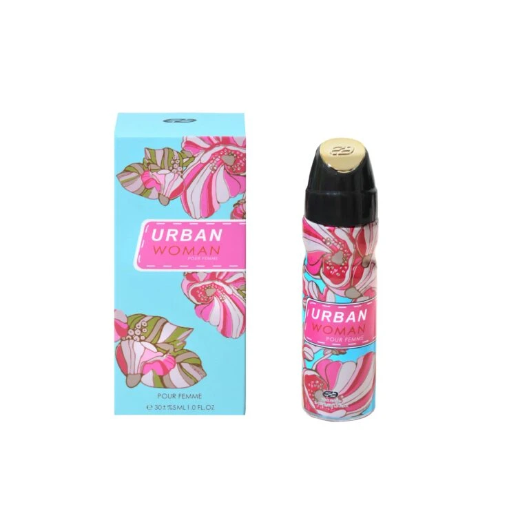 عطر جیبی زنانه عماد آرا مدل Urban با رایحه شیرین حجم 30 میلیلیتر