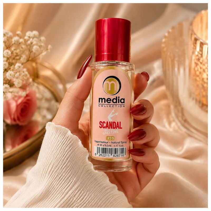 عطر جیبی زنانه مدیا مدل Scandal با رایحه شیرین و گلی حجم 35 میلیلیتر - تصویر 2