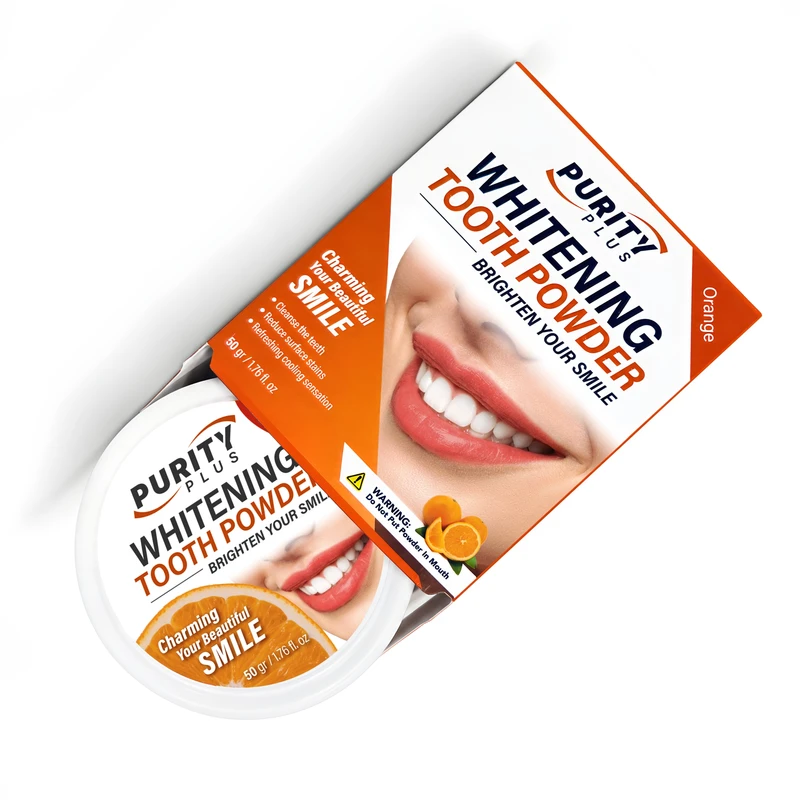 پودر سفیدکننده دندان پیوریتی پلاس مدل Orange وزن ۵۰ گرم - تصویر 4