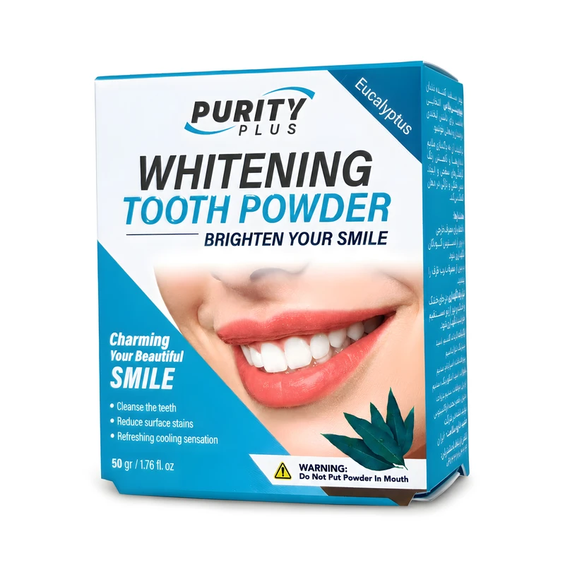 پودر سفیدکننده دندان پیوریتی پلاس مدل Eucalyptus وزن ۵۰ گرم - تصویر 2