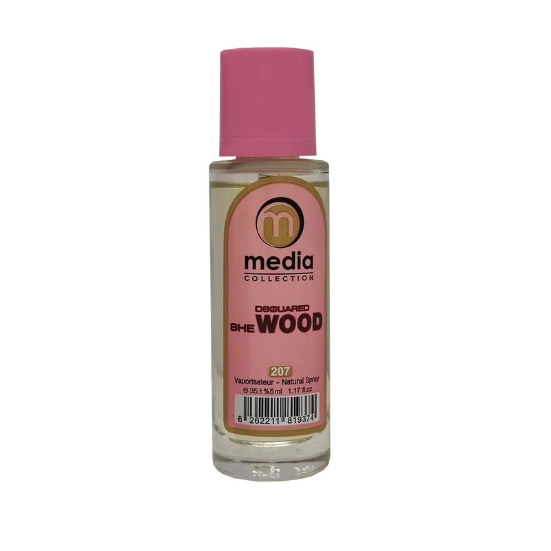 عطر جیبی زنانه مدیا مدل She wood با رایحه خنک حجم 35 میلیلیتر - تصویر 2