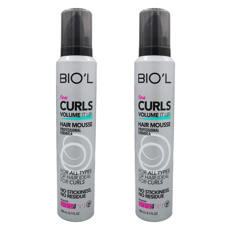 موس مو بیول مدل 4 FINE CURLS حجم 200 میلی لیتر مجموعه دو عددی