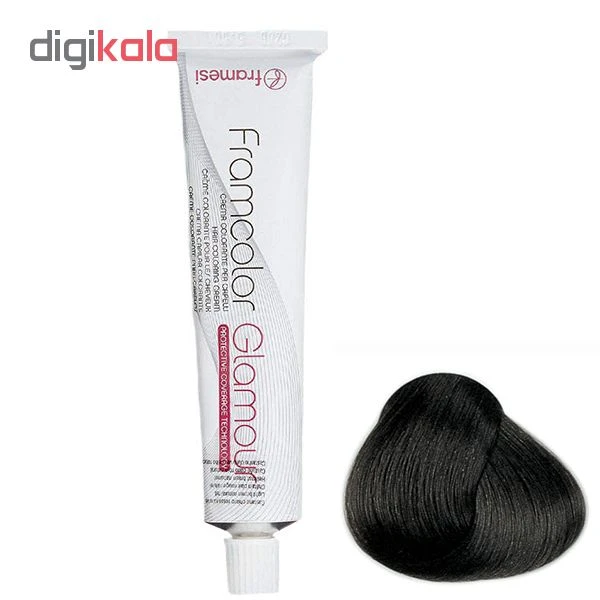 رنگ مو فرامسی مدل glamour شماره 5.12 حجم 100 میلی لیتر رنگ دودی بلوطی - تصویر 2