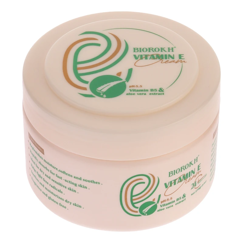 کرم مرطوب کننده بایورخ مدل Vitamin E مناسب برای انواع پوست وزن 270 گرم