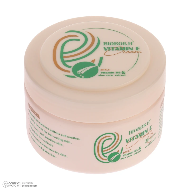 کرم مرطوب کننده بایورخ مدل Vitamin E مناسب برای انواع پوست وزن 270 گرم - تصویر 2