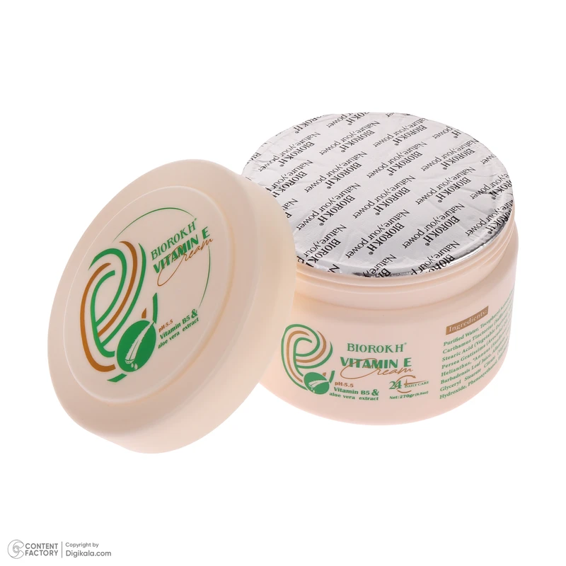 کرم مرطوب کننده بایورخ مدل Vitamin E مناسب برای انواع پوست وزن 270 گرم - تصویر 3