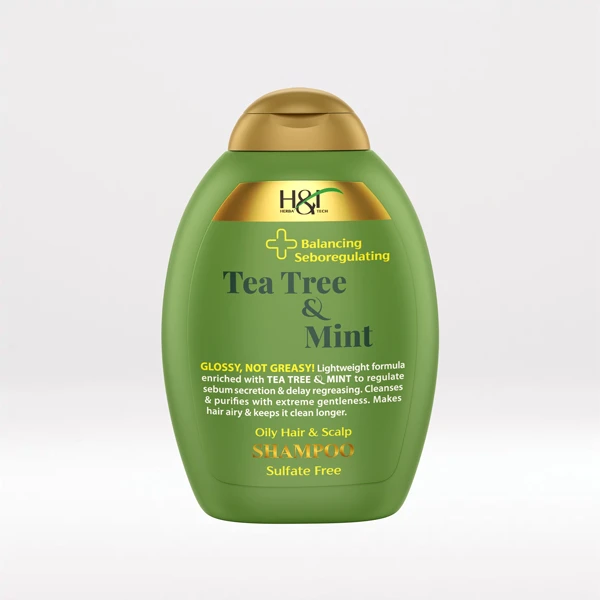 شامپو مو هرباتک مدل Tea Tree & Mint مناسب برای چرب حجم 385 میلی لیتر - تصویر 2