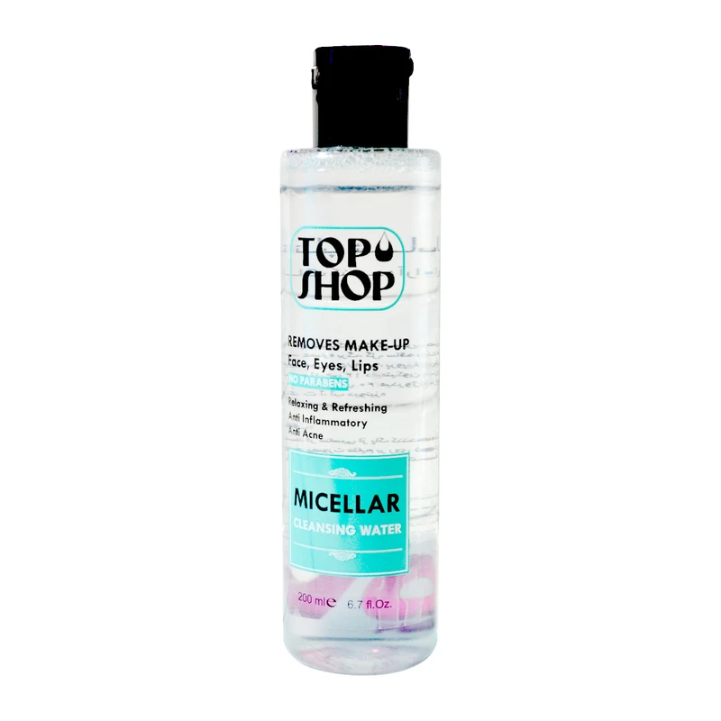 محلول پاک کننده آرایش صورت تاپ شاپ مدل MICELLAR حجم 200 میلی لیتر - تصویر 2