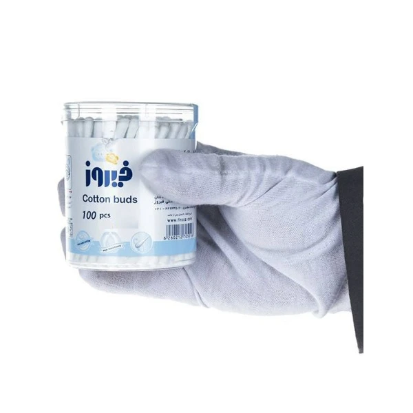 گوش پاک کن فیروز مدل Cotton بسته 4 عددی - تصویر 2