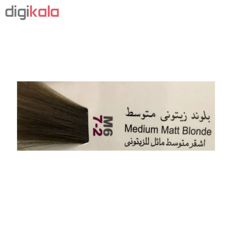 رنگ مو پادینا شماره M6-7-2 حجم 100 میلی لیتر رنگ بلوند زیتونی متوسط - تصویر 3
