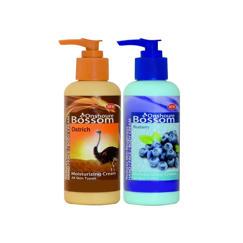 کرم آبرسان انشور بوسوم مدل روغن شترمرغ و بلوبری حجم 250 میلی لیتر مجموعه 2 عددی - تصویر 2
