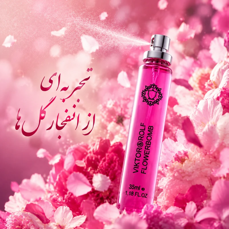 ادوپرفیوم زنانه هارلینگن مدل FlowerBomb با رایحه گرم حجم 35 میلی‌لیتر - تصویر 4