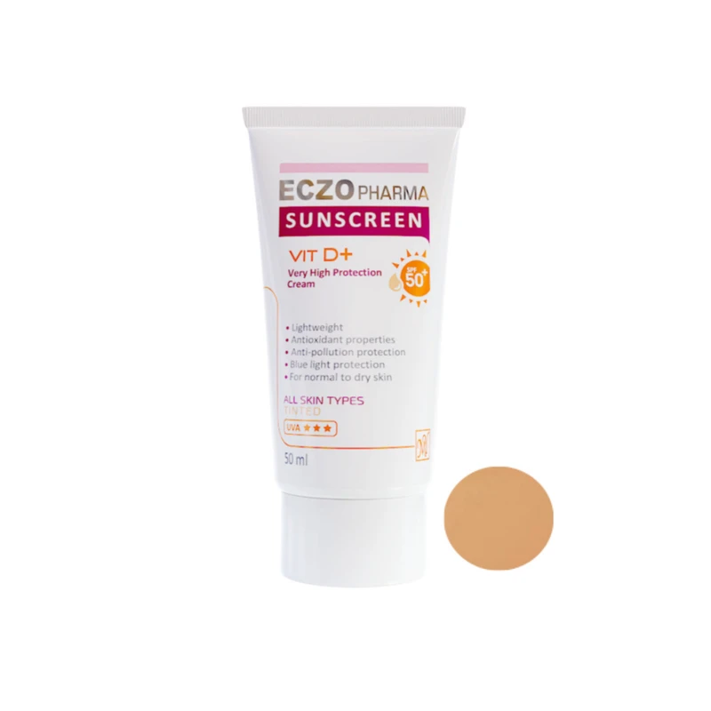 کرم ضد آفتاب رنگی مای SPF 50 مدل اگزوفارما مناسب پوستهای خشک حجم 50 میلیلیتر - تصویر 2