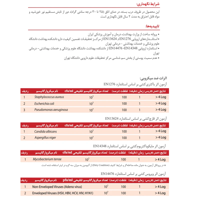 اسپری ضدعفونی کننده زخم میکروزد مدل WOUND حجم ۱۲۵ میلی لیتر - تصویر 3