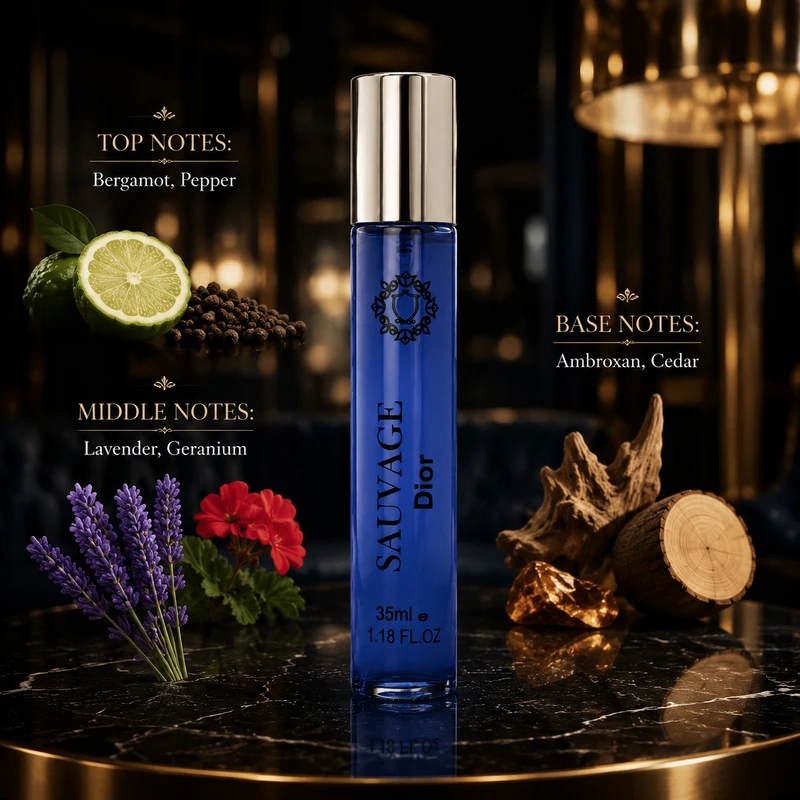 ادو پرفیوم مردانه هارلینگن مدل Sauvage Dior با رایحه خنک حجم 35 میلی لیتر - تصویر 4