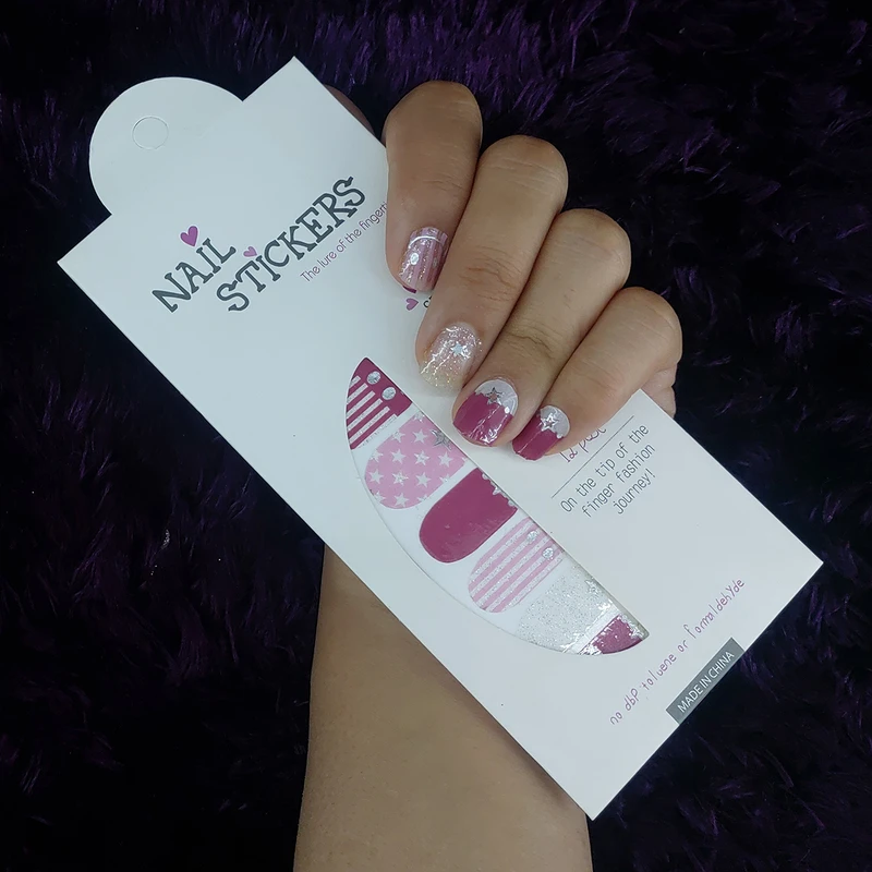 استیکر طراحی ناخن مدل استار مجموعه 3 عددی - تصویر 6