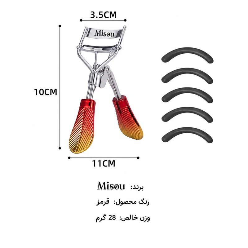 فرمژه میسو مدل MI-015 به همرا پد یدک بسته 6 عددی - تصویر 3