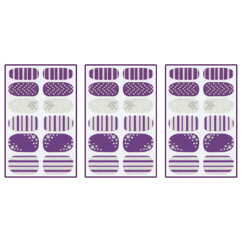 استیکر طراحی ناخن طرح نگین مجموعه 3 عددی