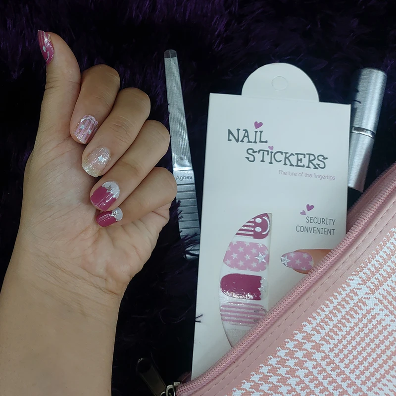 استیکر طراحی ناخن مدل ژله ای طرح استار - تصویر 4