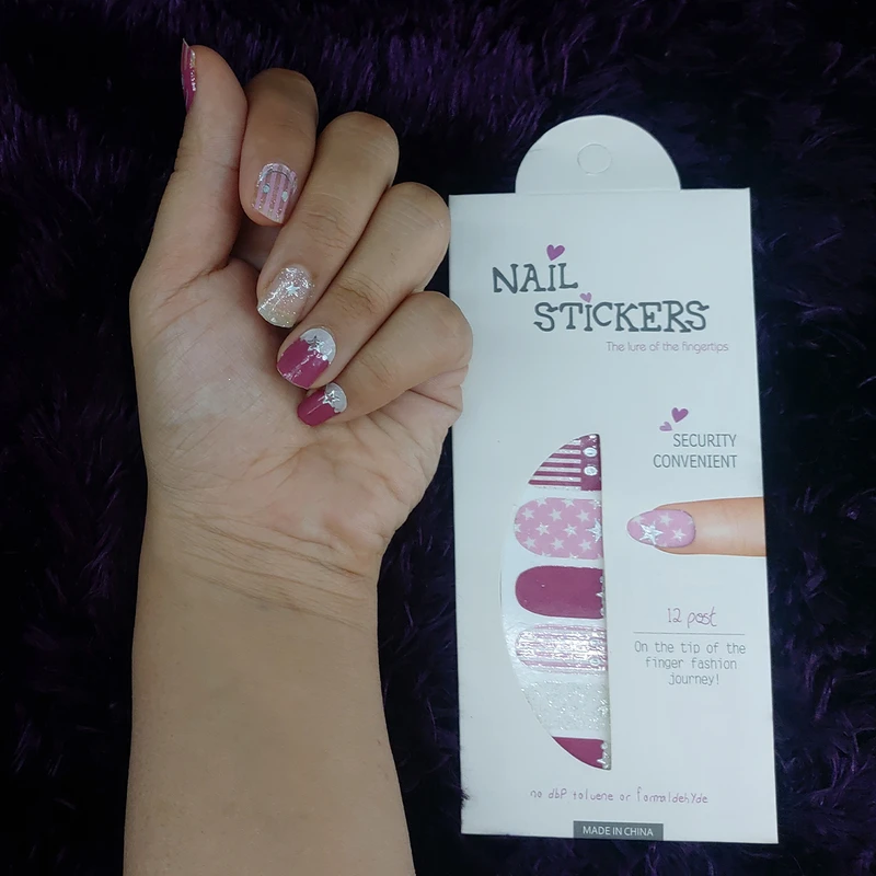 استیکر طراحی ناخن مدل ژله ای طرح استار - تصویر 6