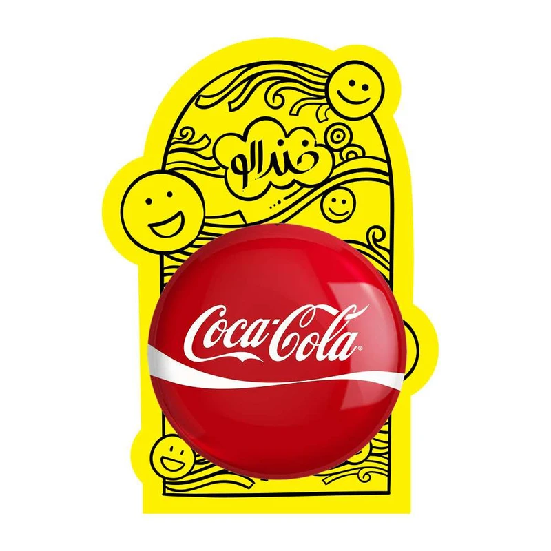 آینه جیبی خندالو مدل کوکاکولا Coca-Cola کد 6205 - تصویر 3
