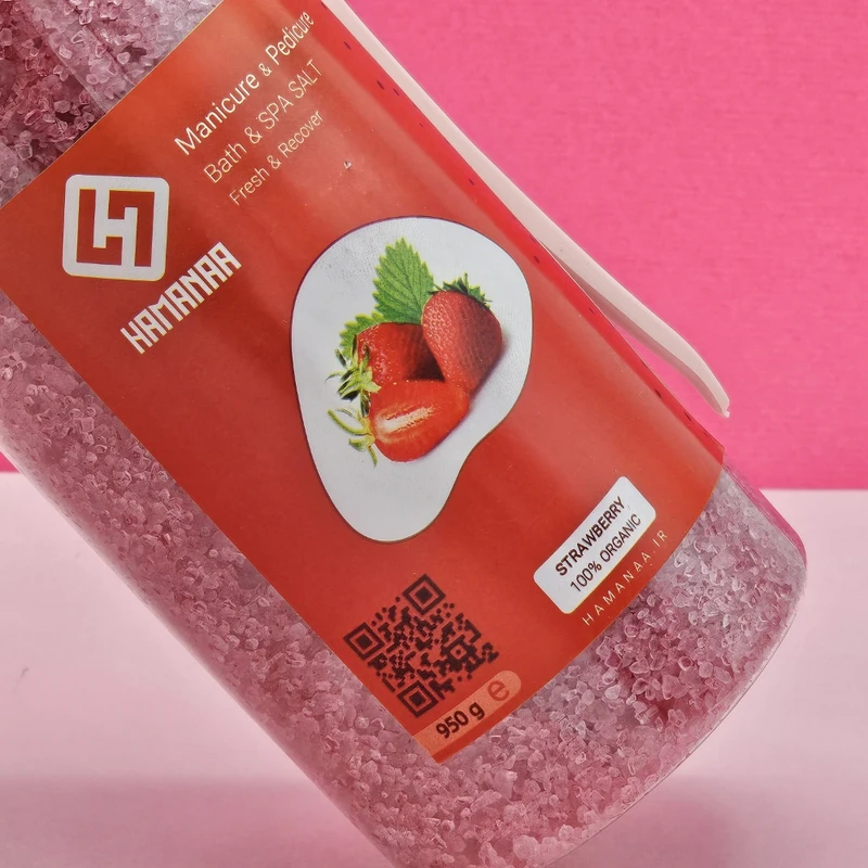 نمک حمام هامانا مدل Strawberry وزن 950 گرم - تصویر 3