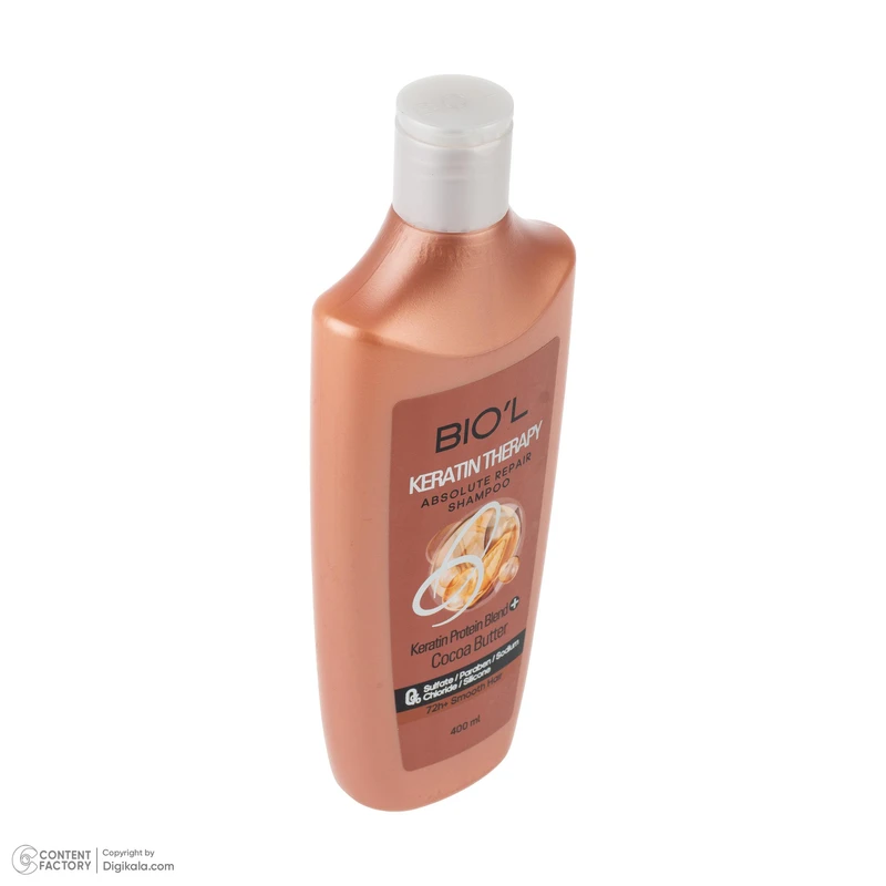 شامپو تقویت کننده مو بیول مدل COCOA BUTTER مناسب برای موهای کراتین شده حجم 400 میلی لیتر - تصویر 2