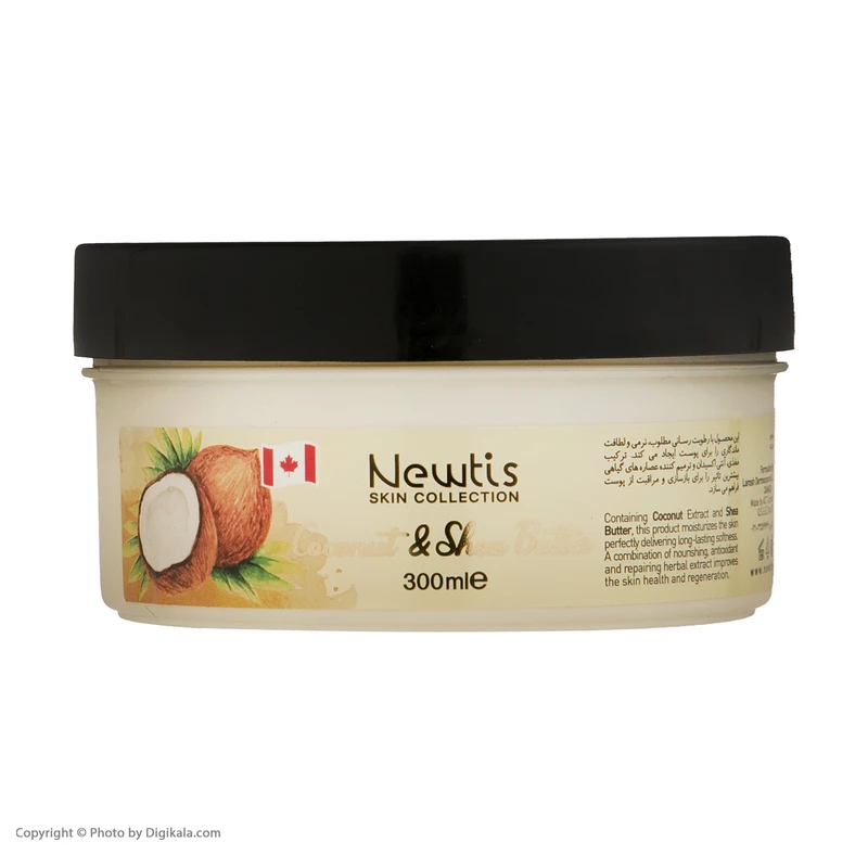 کرم مرطوب کننده نیوتیس مدل Coconut حجم 300 میلی لیتر - تصویر 3