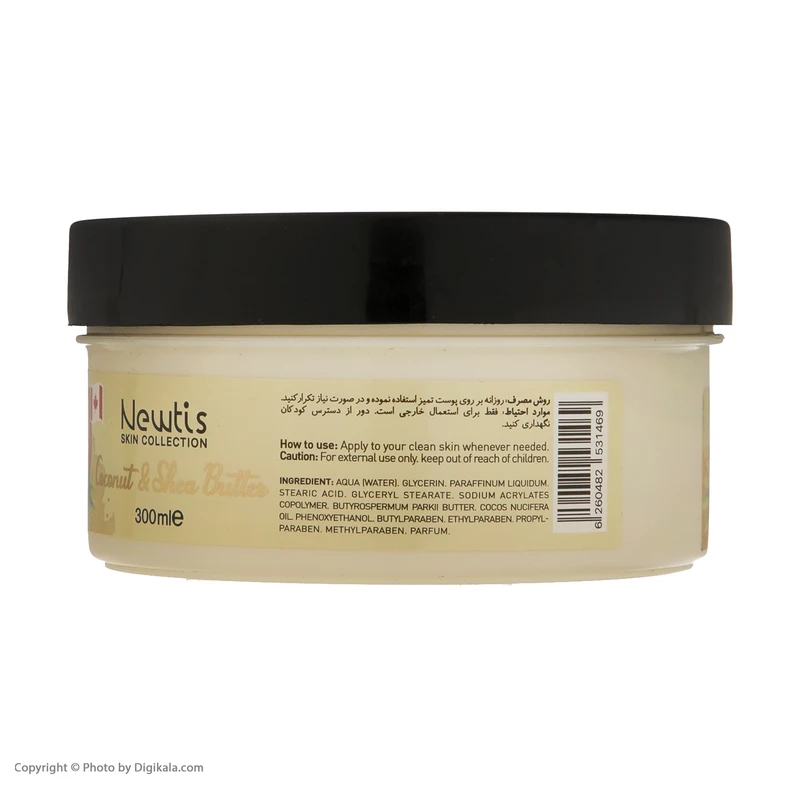 کرم مرطوب کننده نیوتیس مدل Coconut حجم 300 میلی لیتر - تصویر 4