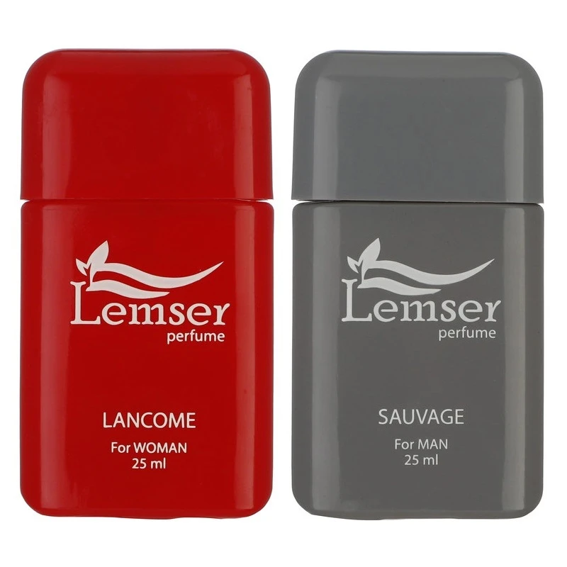 عطر جیبی لمسر مدل Sauvage - LANCOME حجم 25 میلی لیتر مجموعه دو عددی