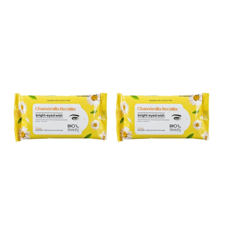دستمال مرطوب بیول مدل Chamomilla Recutita مجموعه 2 عددی