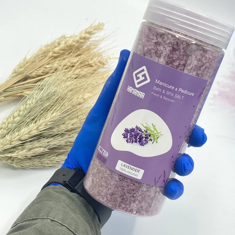 نمک حمام هامانا مدل Lavender وزن 900 گرم - تصویر 2