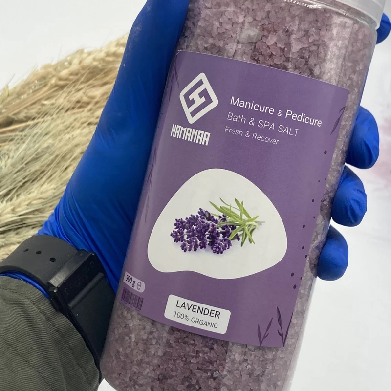 نمک حمام هامانا مدل Lavender وزن 900 گرم - تصویر 4