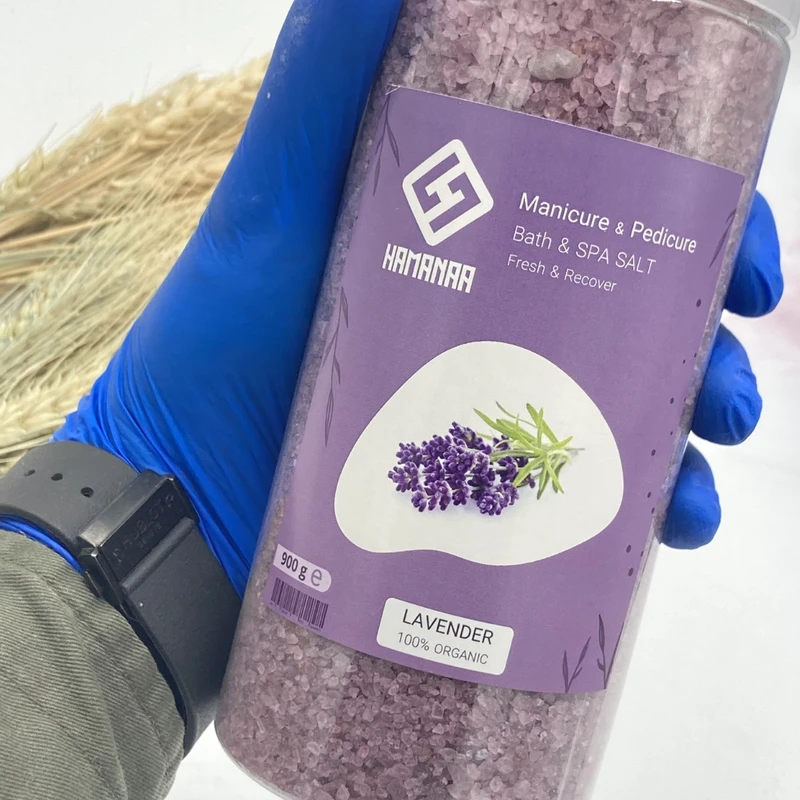 نمک حمام هامانا مدل Lavender وزن 900 گرم - تصویر 5