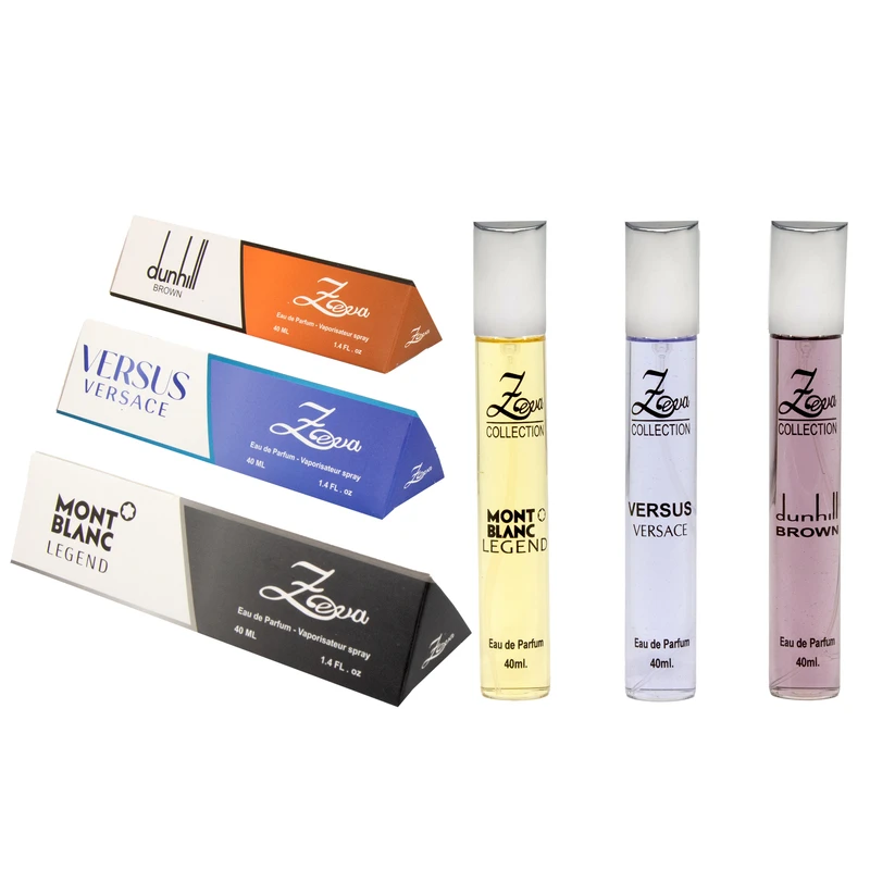 عطر جیبی زوا مدل مونت بلان لجند ورسوز دانهیل با رایحه معتدل حجم 40 میلیلیتر مجموعه 3 عددی - تصویر 3