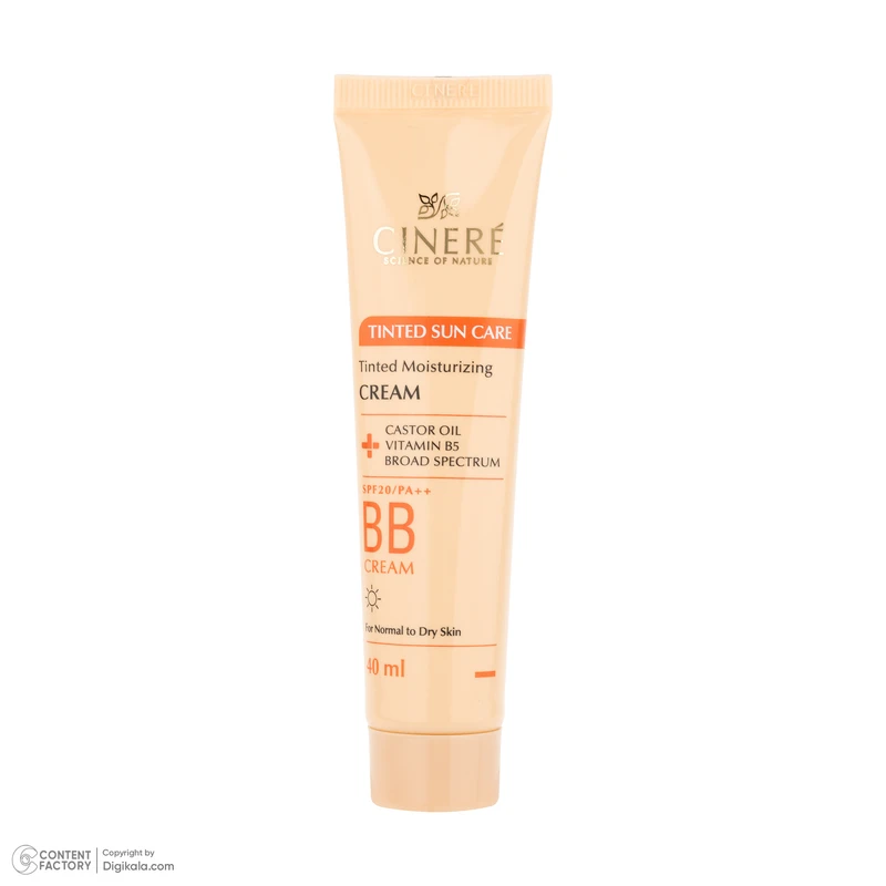 کرم پودر BB مایع SPF20 سینره مدل Castor شماره 01 مناسب برای انواع پوست حجم 40 میلی‌لیتر - تصویر 2