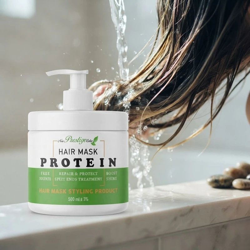 ماسک مو ترمیم کننده نیو پرستیژ کالر مدل Protein مناسب برای انواع مو حجم 500 میلی لیتر - تصویر 3