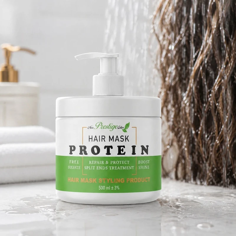 ماسک مو ترمیم کننده نیو پرستیژ کالر مدل Protein مناسب برای انواع مو حجم 500 میلی لیتر - تصویر 4