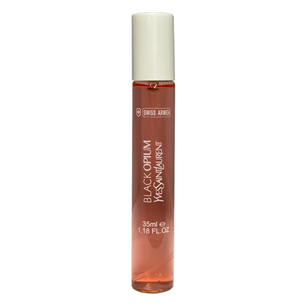 عطر جیبی زنانه سوئیس آرمه مدل BLACK OPIUM با رایحه گرم حجم 35 میلی‌لیتر