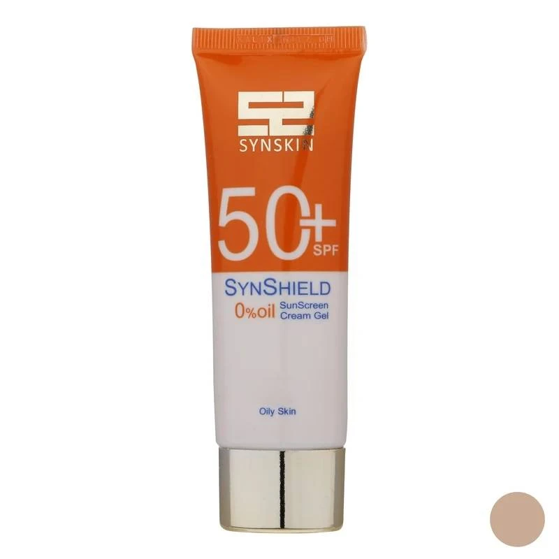 کرم ضد آفتاب رنگی صورت و گردن ساین اسکین، SPF 50، مدل Syn Shield، ‌مناسب انواع پوست و پوست‌های چرب با حجم 50 میلی‌لیتر،محافظت‌کننده در برابر اشعه‌های UVA و UVB،مجموعه 2 عددی - تصویر 3