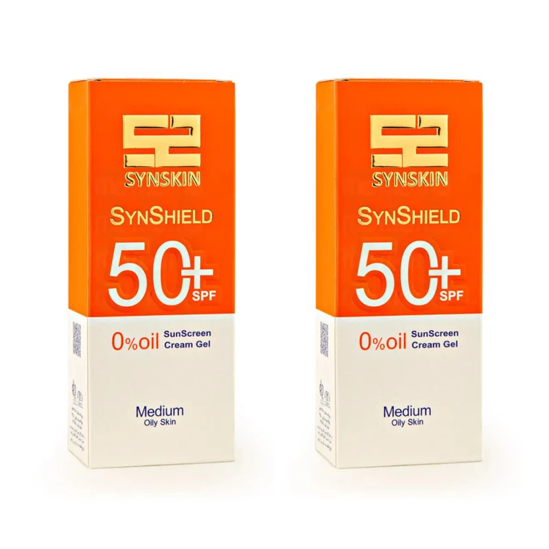 کرم ضد آفتاب رنگی صورت و گردن ساین اسکین، SPF 50، مدل Syn Shield، ‌مناسب انواع پوست و پوست‌های چرب با حجم 50 میلی‌لیتر،محافظت‌کننده در برابر اشعه‌های UVA و UVB،مجموعه 2 عددی - تصویر 4